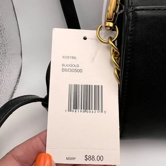 Betsy Johnson Black and Gold Embellished Women's Bag - Picture 8 of 8